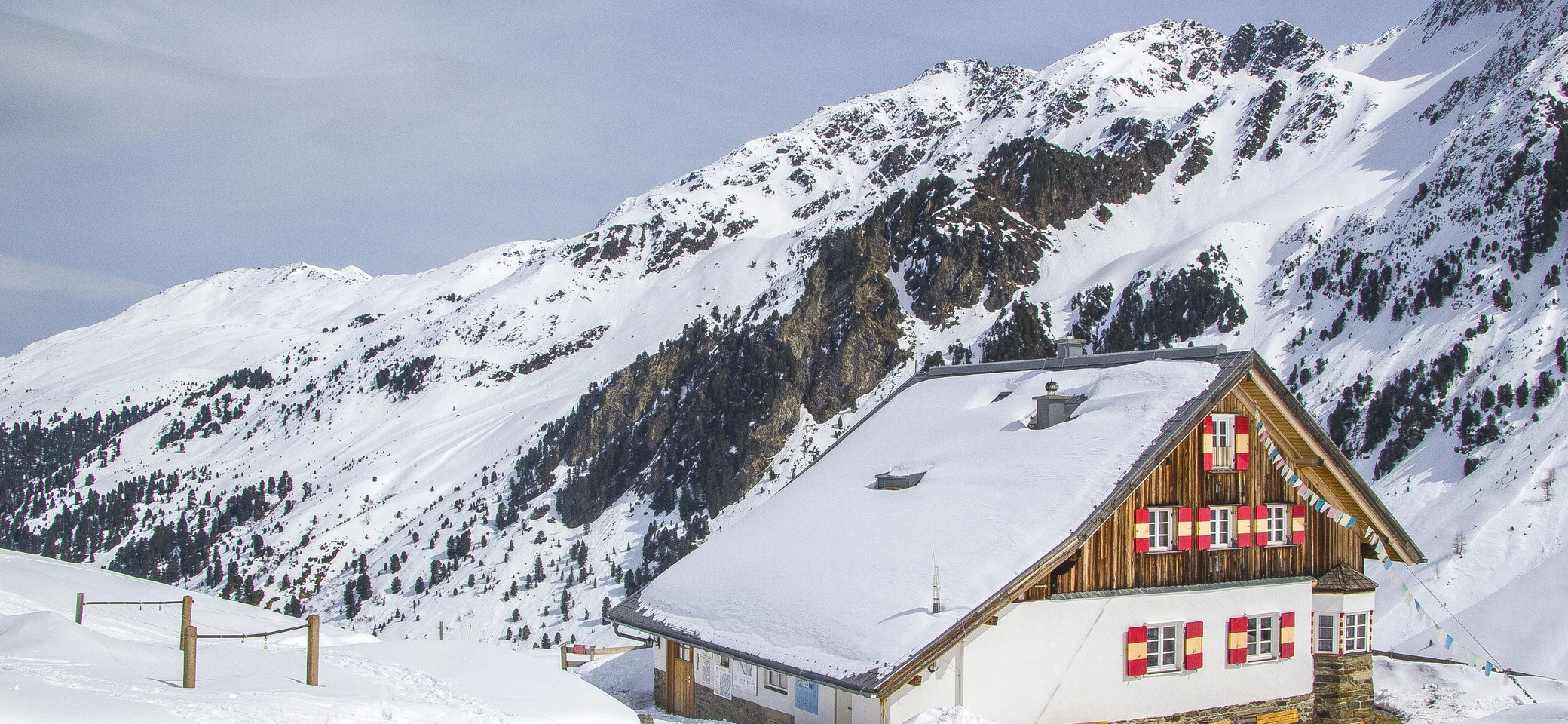 Potsdammer Hütte Winter - Blick in Talrichtung | © Ira Kreutzer & Sven Bissert