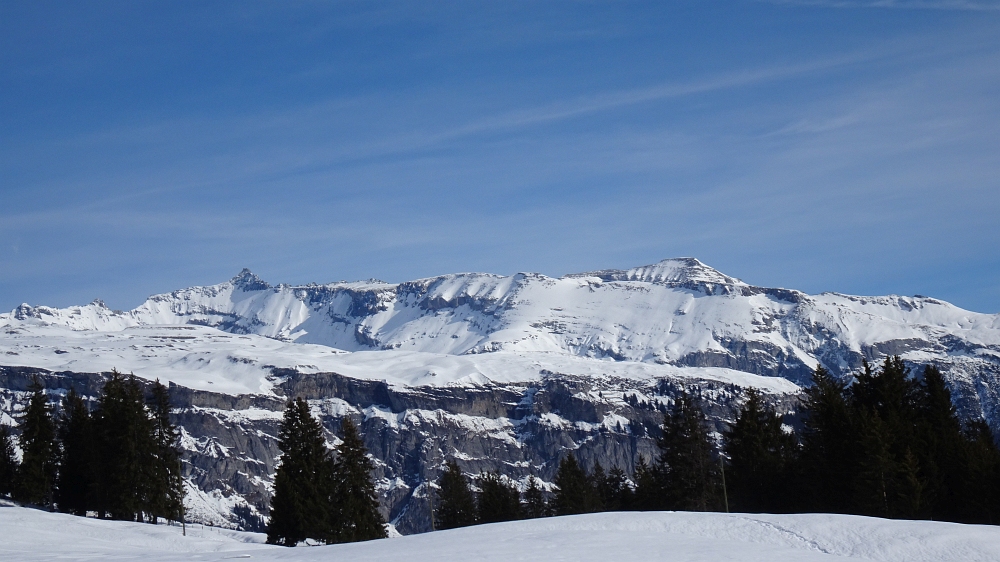 Skiausfahrt, nach Klosters/Davos in der Schweiz